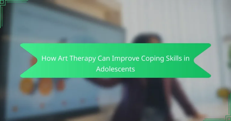 Come la Art Therapy può Migliorare le Competenze di Coping negli Adolescenti
