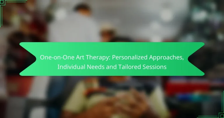 Terapia Artistica One-on-One: Approcci Personalizzati, Esigenze Individuali e Sessioni Su Misura